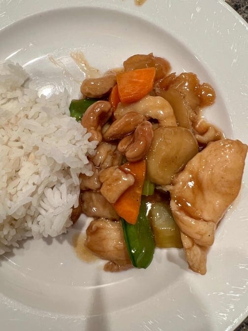 Chicken with Cashew Nuts.